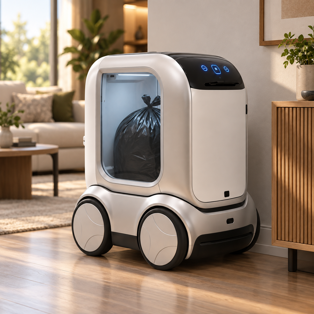 🤖🦾 Smart Auto-Compress Trash Robot – AI Robotic Arm Pickup, Automatic Waste Collection & Compression 🗑️✨