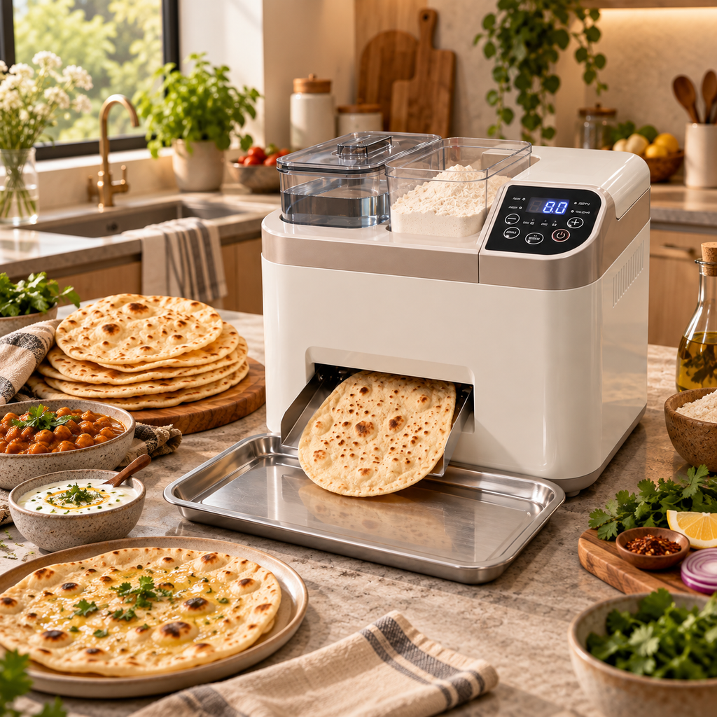 🍞 Smart Automatic Flatbread Maker 🥙 Just Add Flour & Water for Fresh Homemade